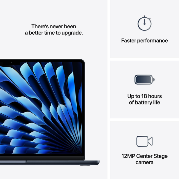 Laptop Apple MacBook Air 15" M4 16/256GB 2025 Midnight