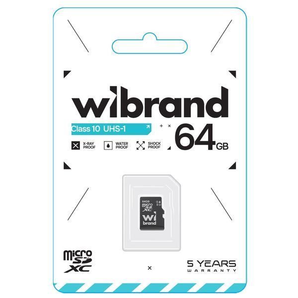 Wibrand Class 10 MicroSDHC (UHS-1) 64GB memory card