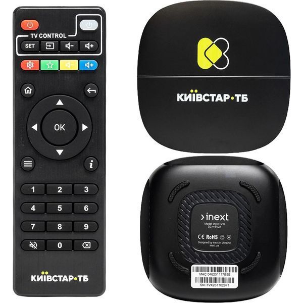 Медіаплеєр inext TV-X 2/16 + 3 місяці Київстар ТБ &laquo;Преміум HD&raquo; 1213855 фото