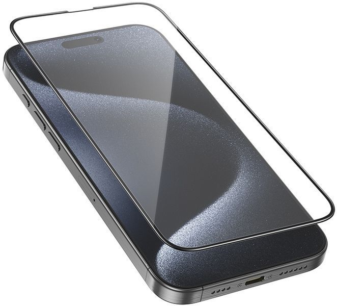 Hoco G16 Guardian full-screen 5D protective glass for iPhone 16 Pro Max