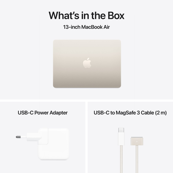 Laptop Apple MacBook Air 15" M4 16/256GB 2025 Starlight