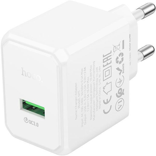 HOCO NT5 USB QC 3.0 Charger White