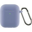 Case for headphones Silicone Case With Hook for Apple AirPods 1/2 Lavender Grey