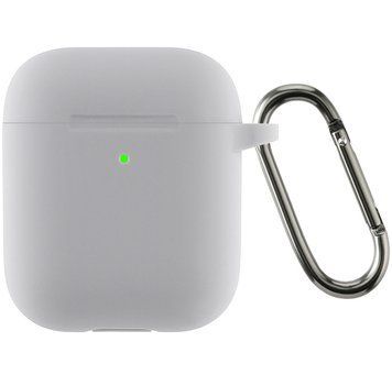 Чехол для наушников Silicone Case With Hook for Apple AirPods 1/2 Stone 40525/10 фото