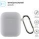Чехол для наушников Silicone Case With Hook for Apple AirPods 1/2 Stone 40525/10 фото 2