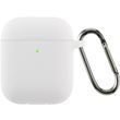 Чехол для наушников Silicone Case With Hook for Apple AirPods 1/2 White 7691/9 фото