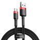 Кабель Baseus Cafule USB to Type-C 3A 1m Black/Red 29934 фото 5