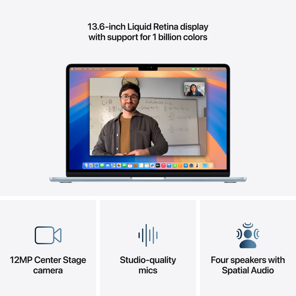 Laptop Apple MacBook Air 15" M4 16/512GB 2025 Sky Blue