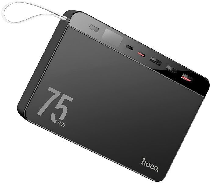 Portable battery HOCO J94 75000 mAh 22.5W (Black)